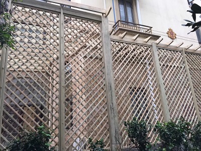 成都防腐木花架案例