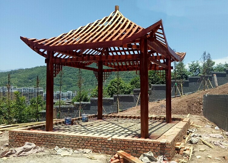 如何避免四川防腐木涼亭開裂呢？這些小妙招要知道